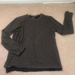 Vince. Double Layer Long Sleeve Tee